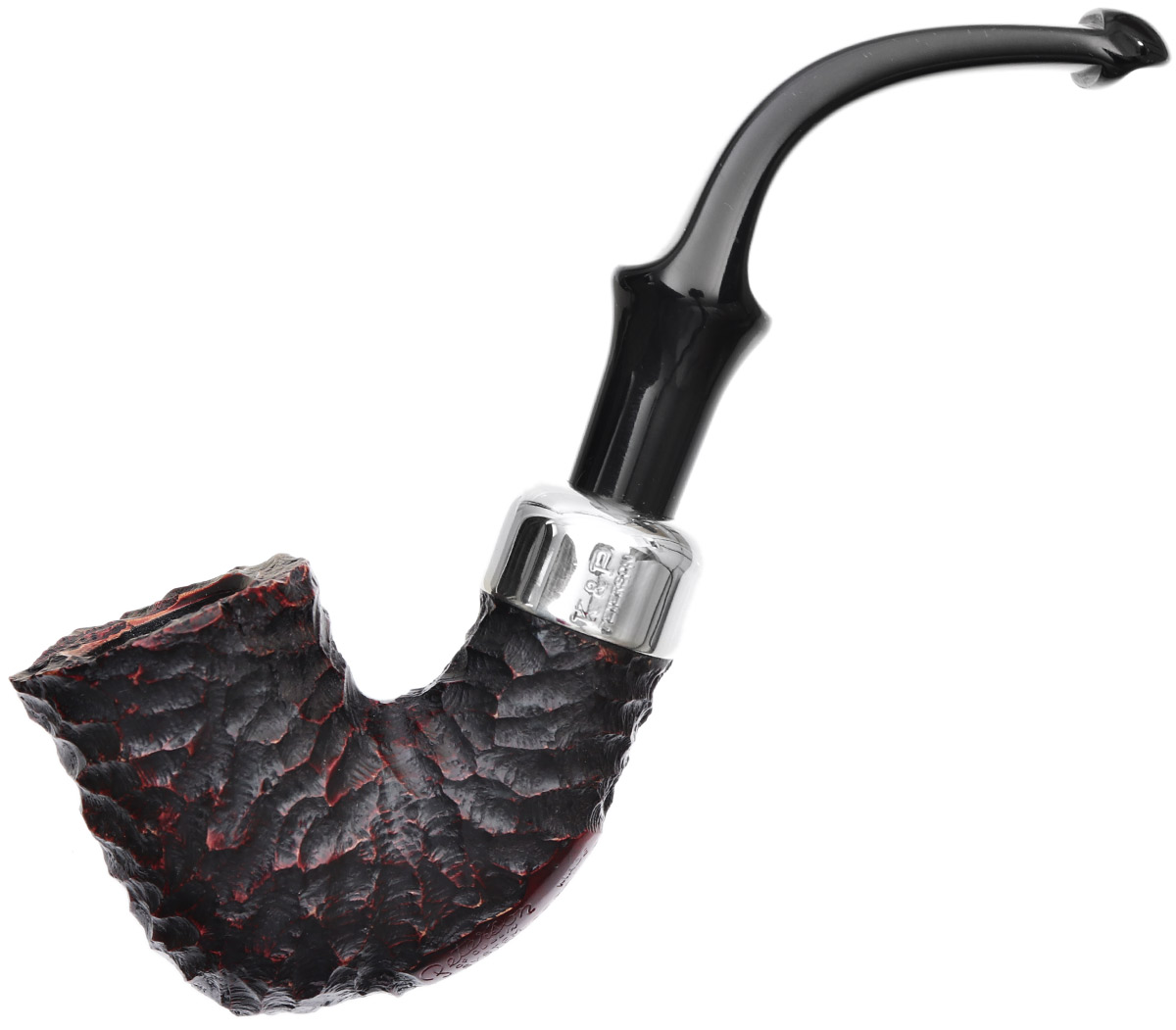 Irish Seconds Rusticated Calabash with Army Mount P-Lip (3)