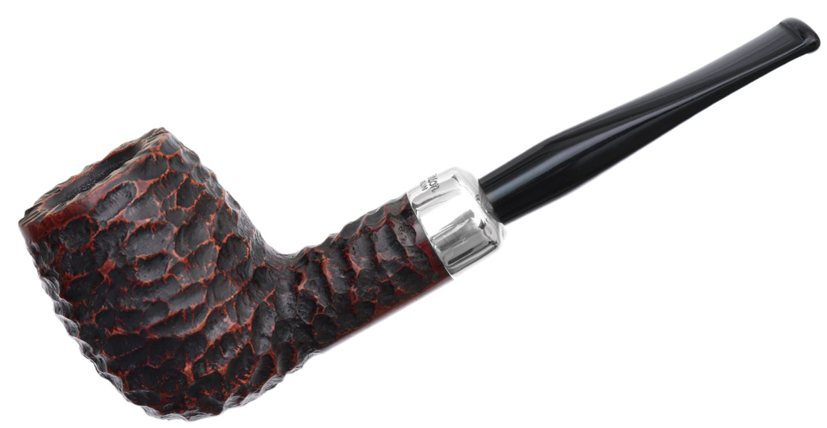 Irish Seconds Rusticated Billiard with Silver Army Mount Fishtail (2)