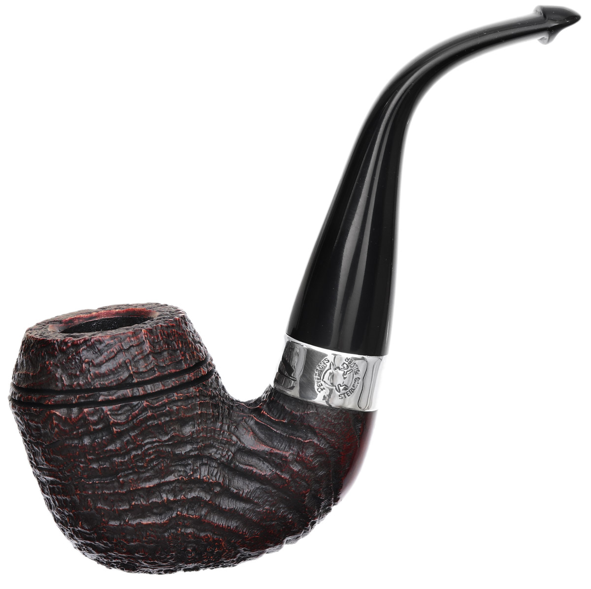 Irish Seconds Sandblasted Rhodesian with Silver Band P-Lip (2)