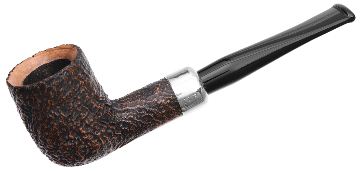 Irish Seconds Sandblasted Billiard with Army Mount Fishtail (3) (9mm)