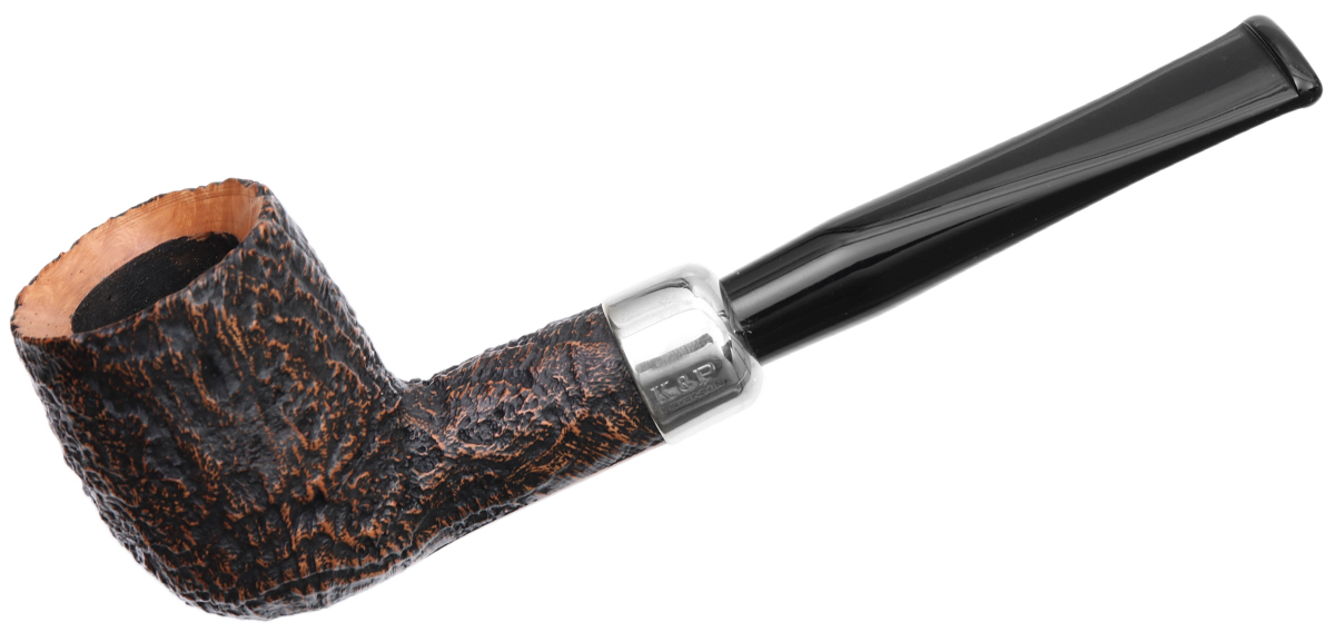 Irish Seconds Sandblasted Billiard with Army Mount Fishtail (3) (9mm)