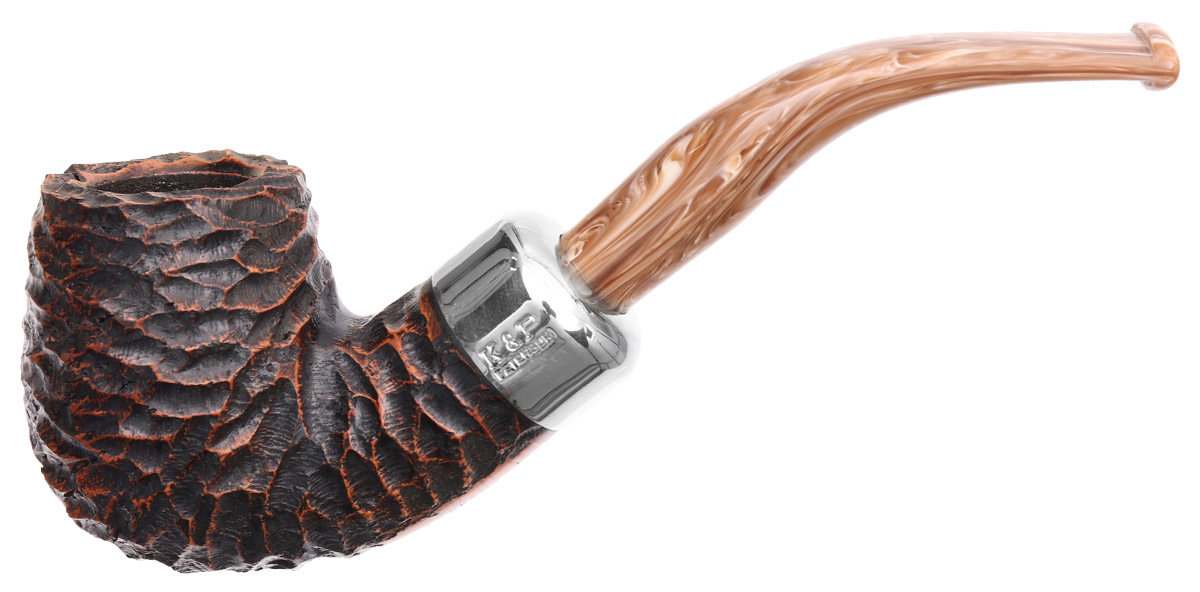 Irish Seconds Rusticated Bent Billiard with Army Mount Fishtail (3)