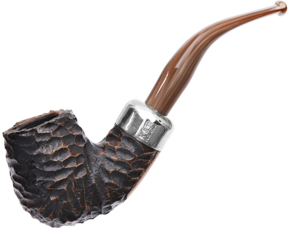 Irish Seconds Rusticated Bent Billiard with Army Mount Fishtail (3)