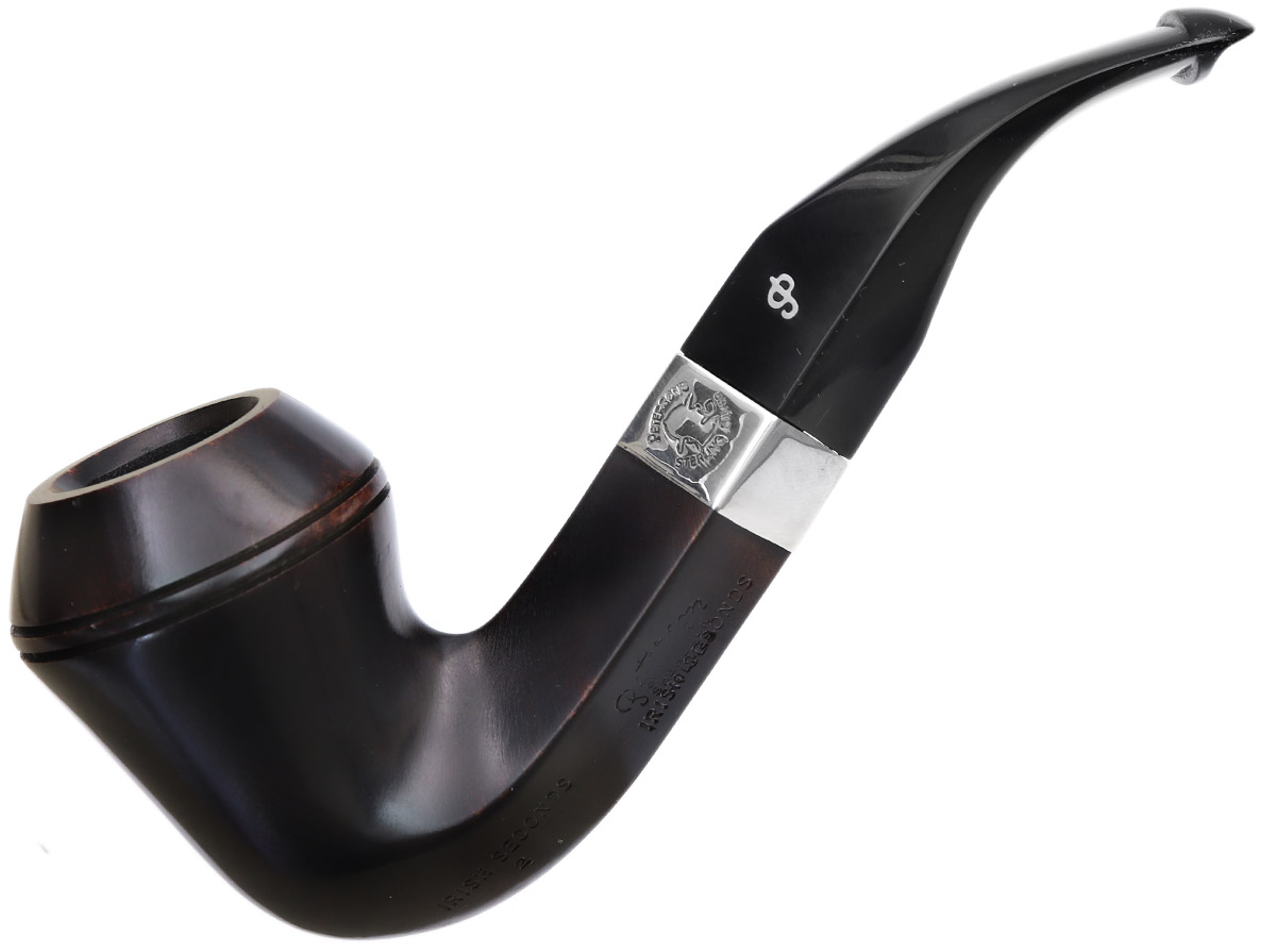 Irish Seconds Smooth Bent Bulldog with Silver Band P-Lip (2)