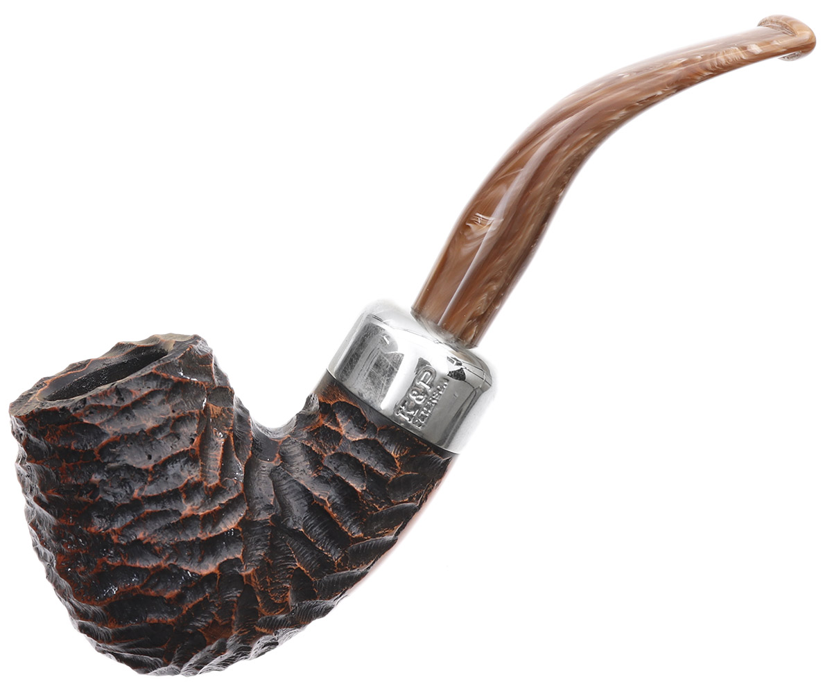 Irish Seconds Rusticated Bent Billiard with Army Mount Fishtail (3)