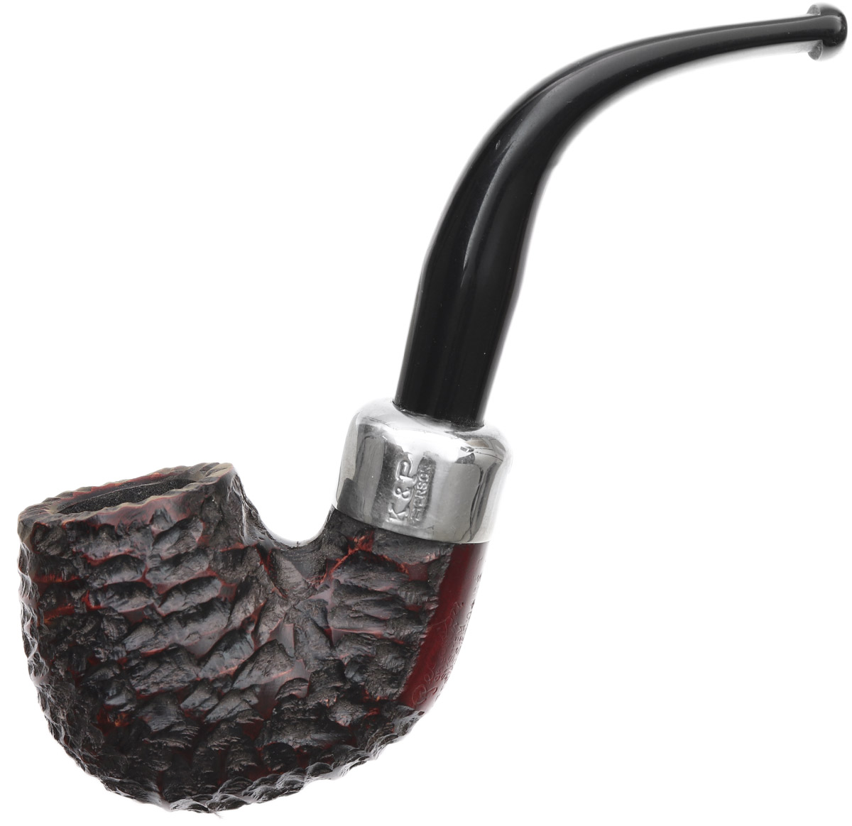 Irish Seconds Rusticated Bent Billiard with Army Mount Fishtail (3)