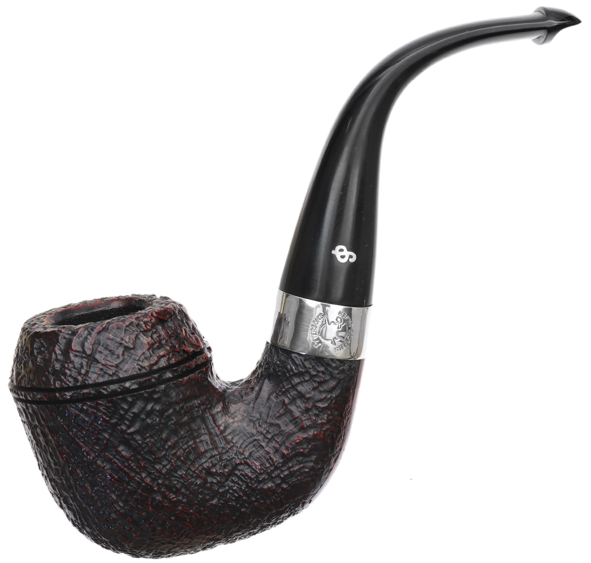 Irish Seconds Sandblasted Rhodesian with Silver Band P-Lip (2)