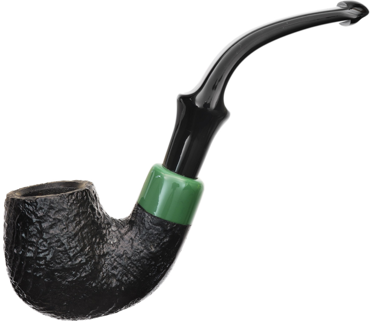 Irish Seconds Sandblasted Bent Billiard with Army Mount P-Lip (3)