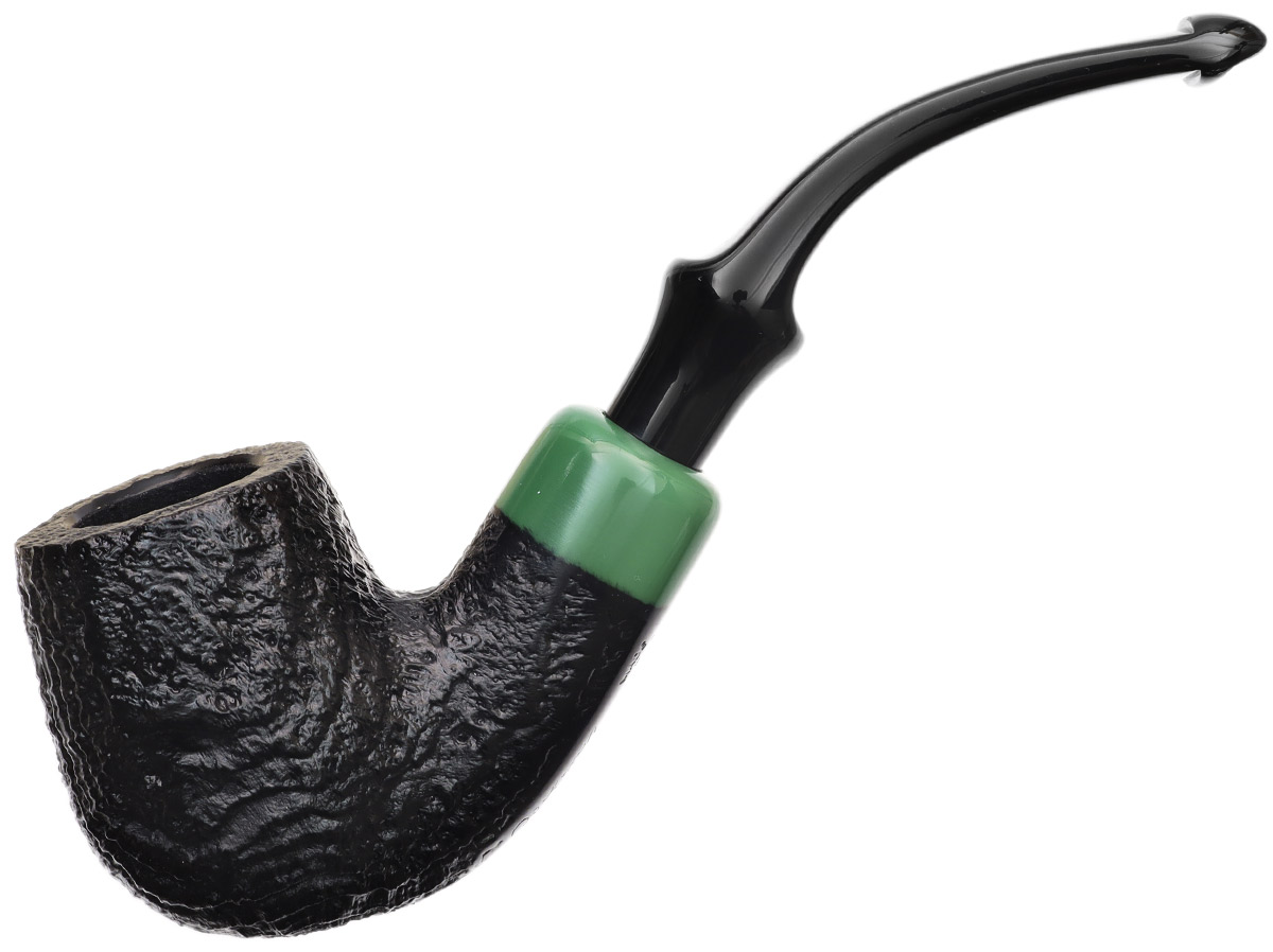 Irish Seconds Sandblasted Bent Billiard with Army Mount P-Lip (3)