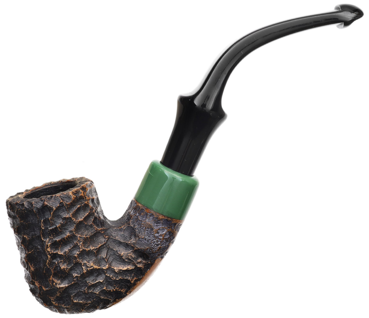 Irish Seconds Rusticated Bent Billiard with Army Mount P-Lip (3)