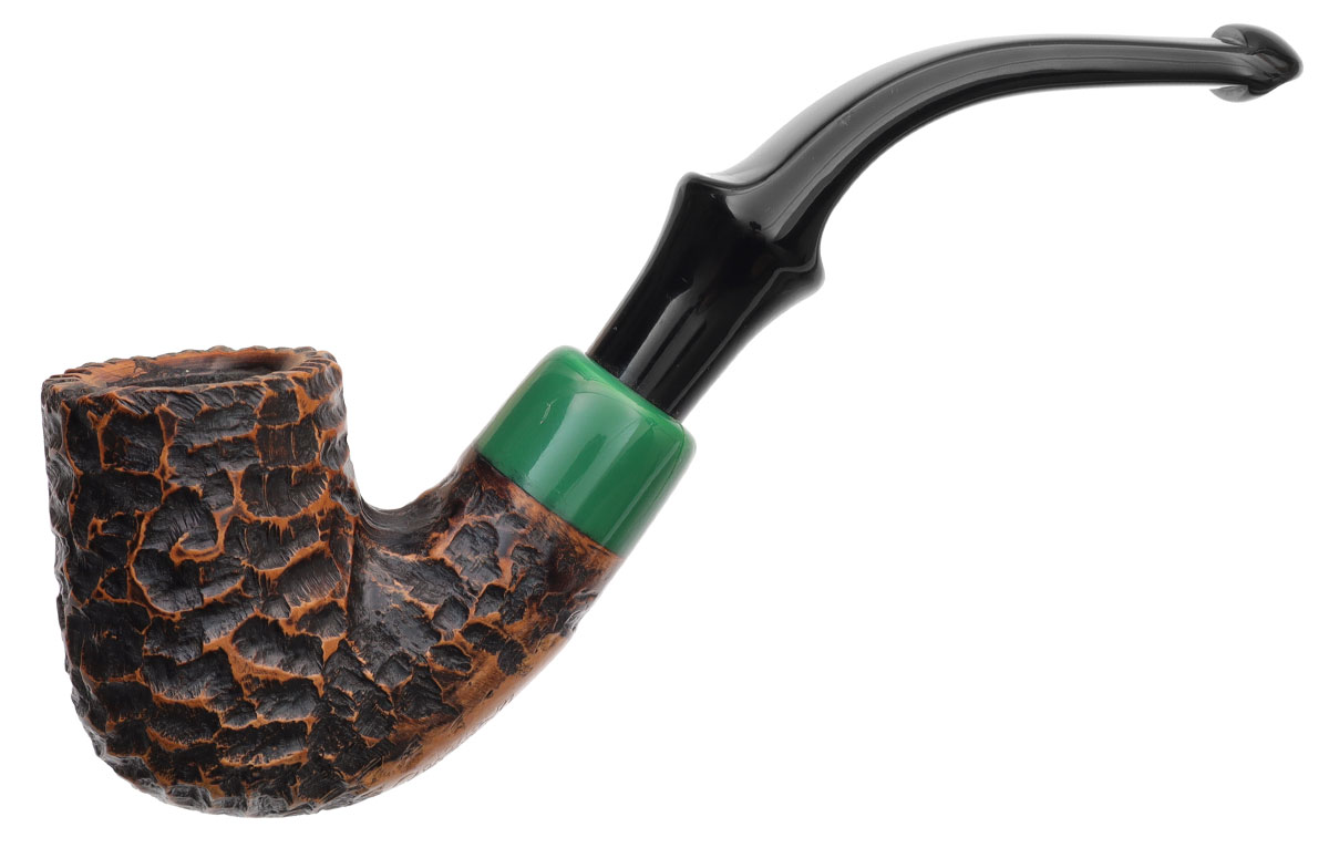 Irish Seconds Rusticated Bent Billiard with Army Mount P-Lip (3)