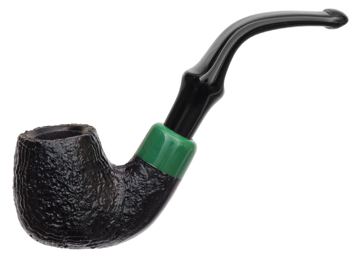 Irish Seconds Sandblasted Bent Billiard with Army Mount P-Lip (3)