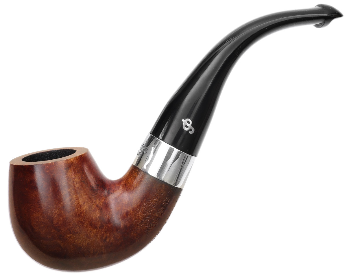 Irish Seconds Smooth Bent Billiard with Silver Band P-Lip (2)