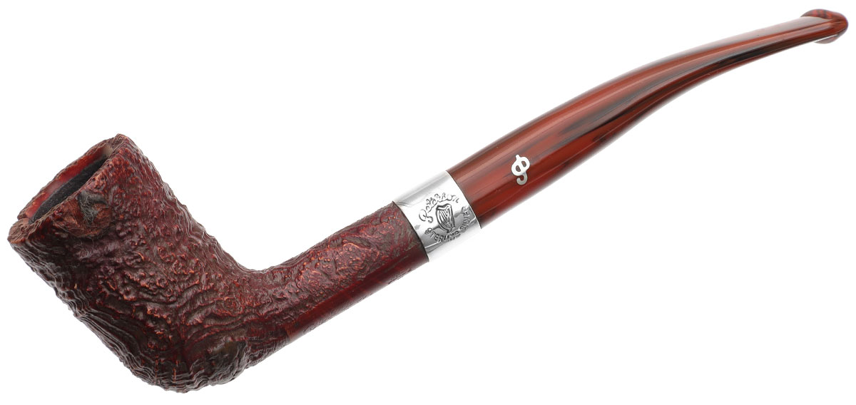 Irish Seconds Sandblasted Bent Dublin with Silver Band Fishtail (2)