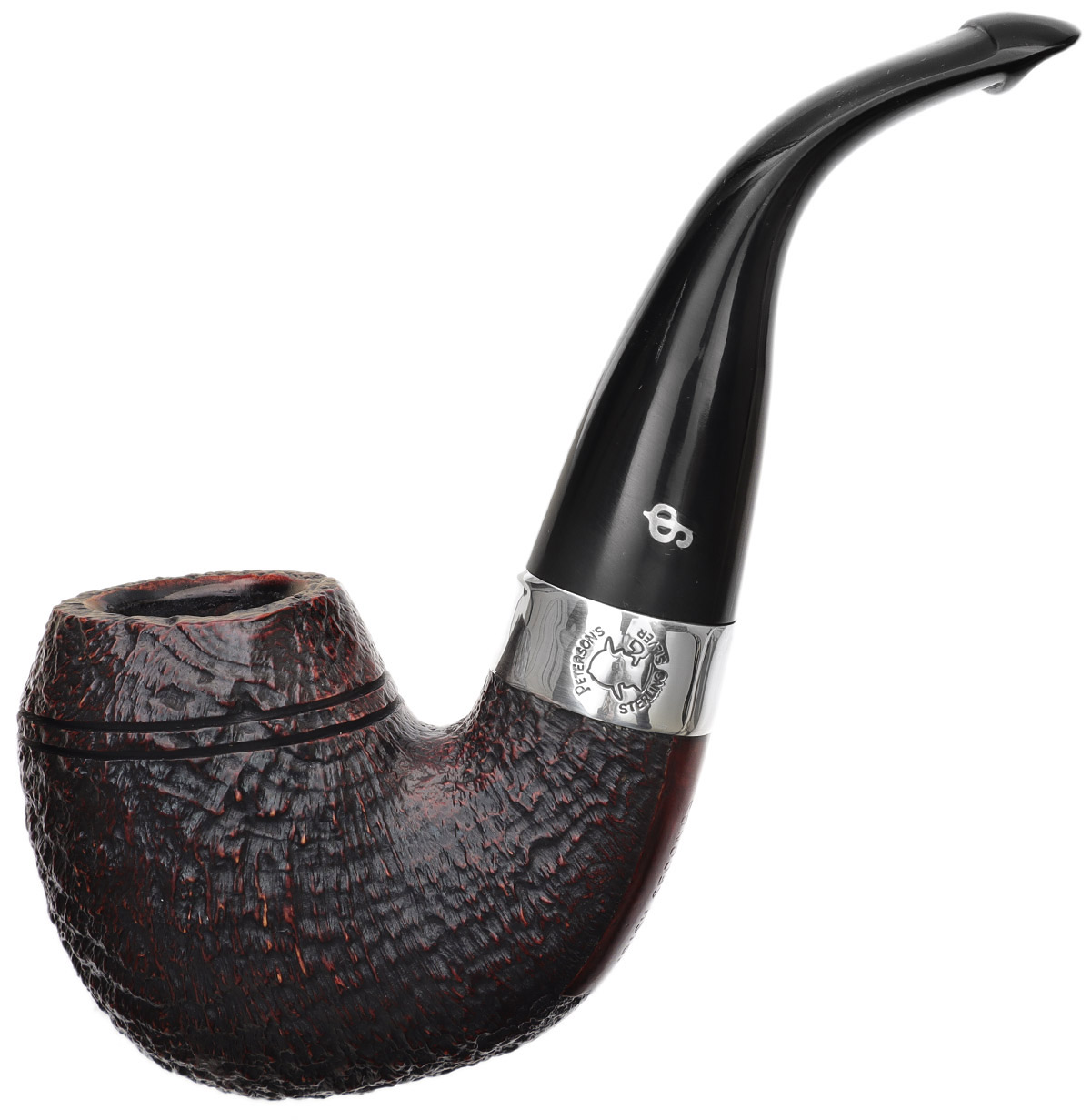 Irish Seconds Sandblasted Rhodesian with Silver Band P-Lip (2)