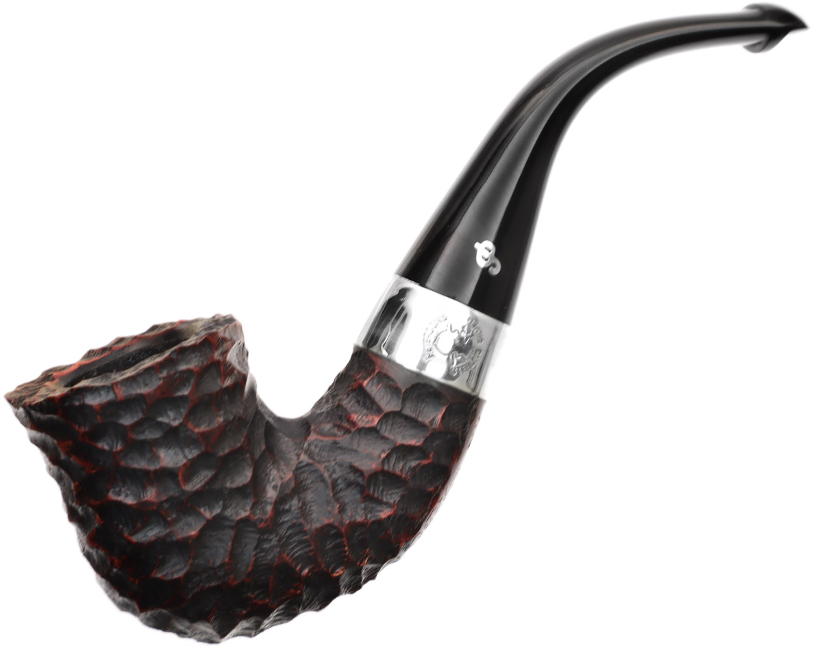 Irish Seconds Rusticated Calabash with Silver Army Mount P-Lip (2)