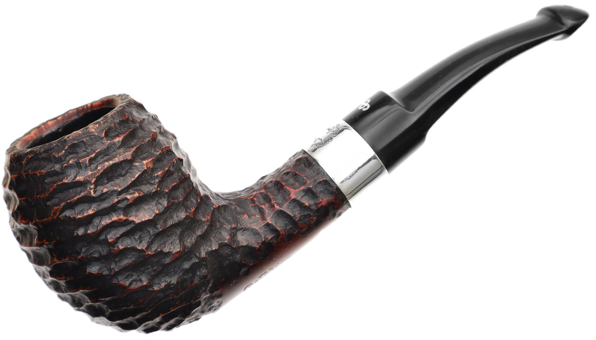 Irish Seconds Rusticated Bent Apple with Silver Band P-Lip (2)