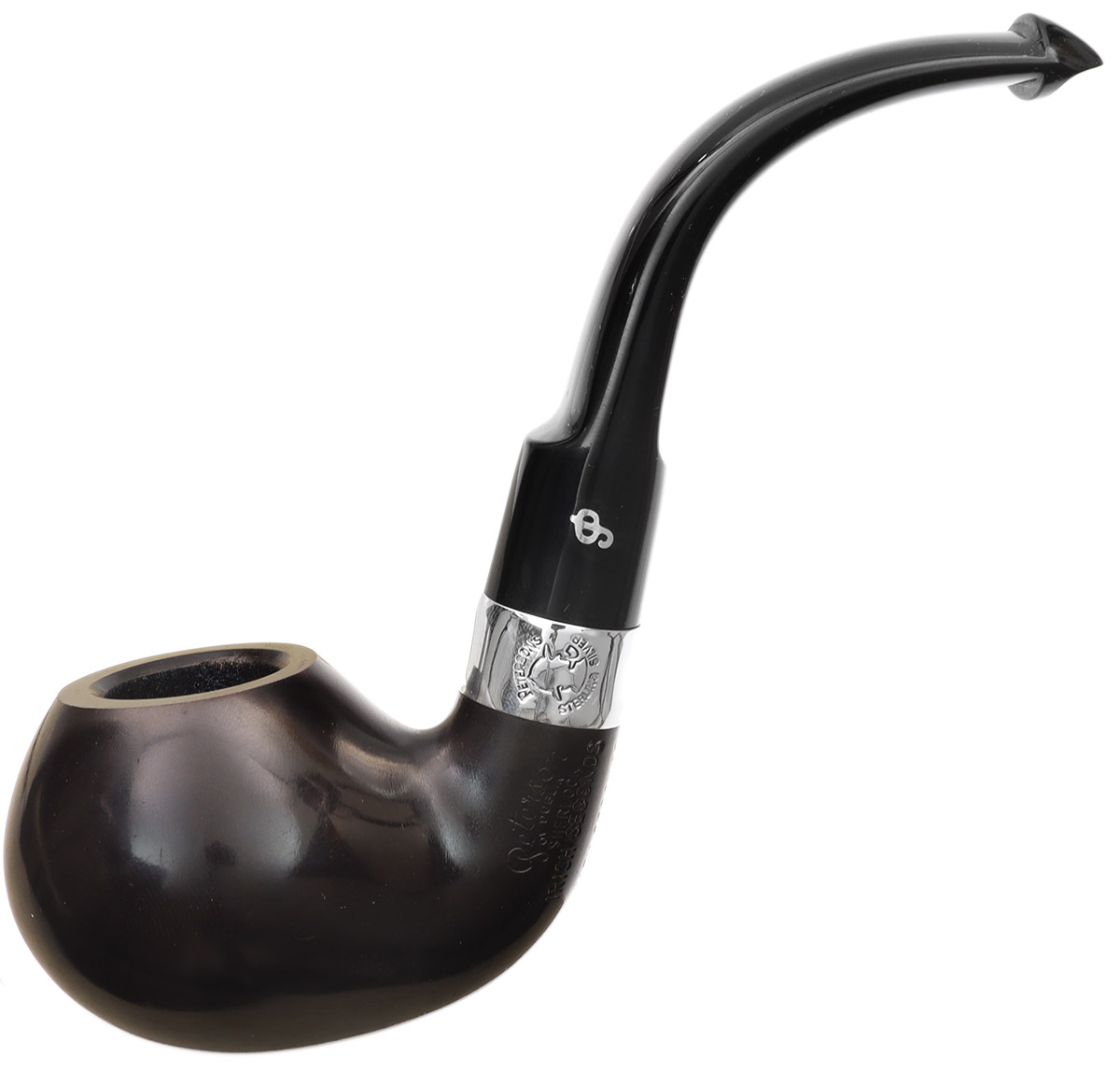 Irish Seconds Smooth Bent Apple with Silver Band P-Lip (2)