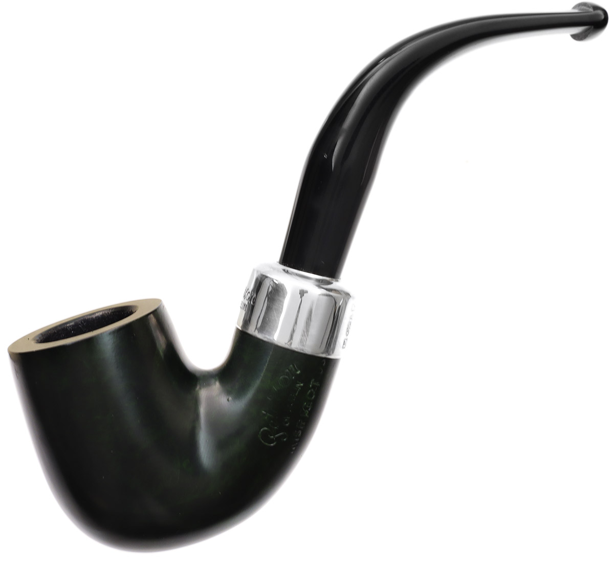 Irish Seconds Smooth Bent Billiard with Silver Army Mount Fishtail (2)