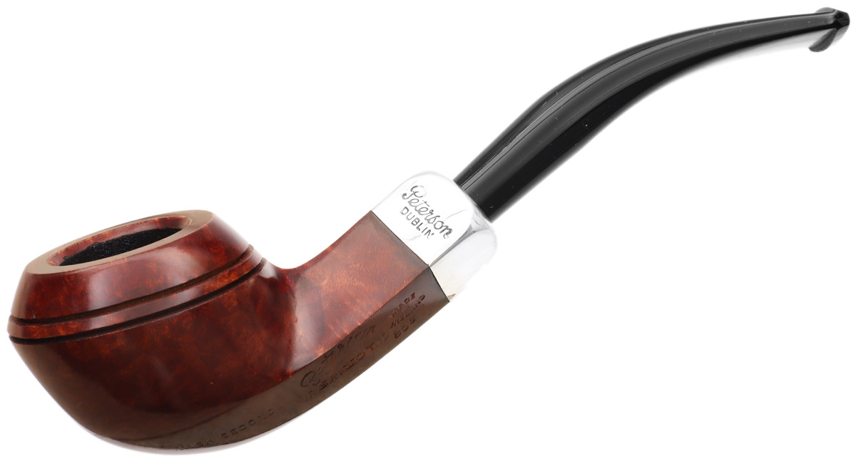 Irish Seconds Smooth Bent Bulldog with Silver Army Mount Fishtail (2)