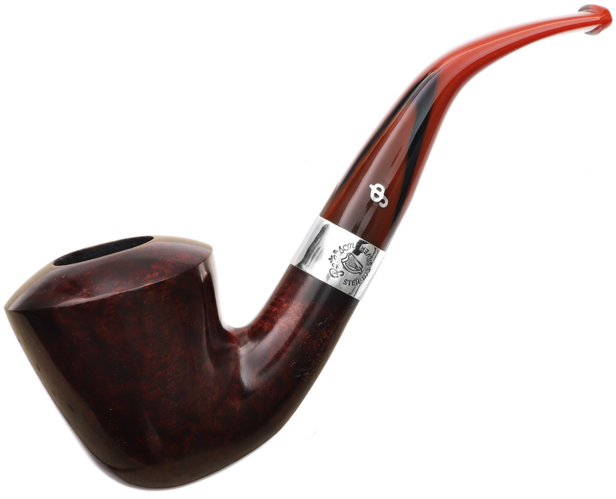 Irish Seconds Smooth Calabash with Silver Band Fishtail (2)