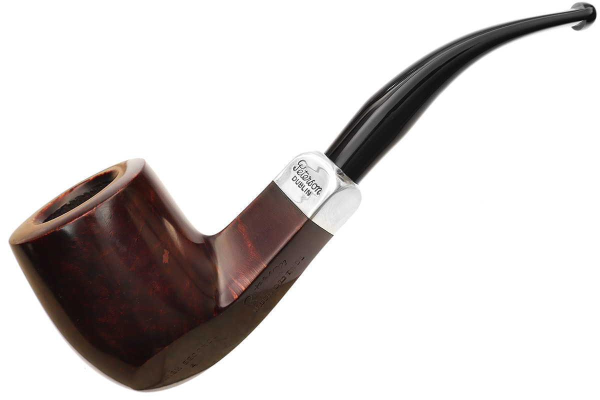 Irish Seconds Smooth Bent Bulldog with Silver Army Mount Fishtail (2)