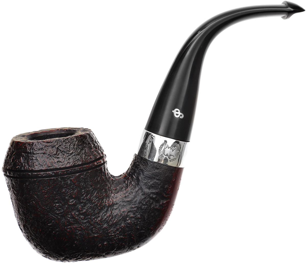 Irish Seconds Sandblasted Rhodesian with Silver Band P-Lip (2)