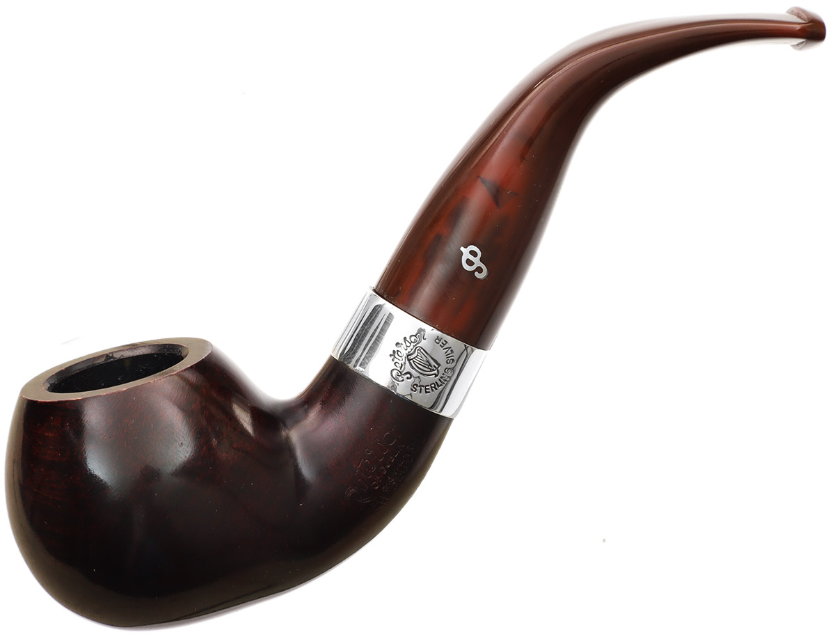 Irish Seconds Smooth Bent Apple with Silver Band Fishtail (2)