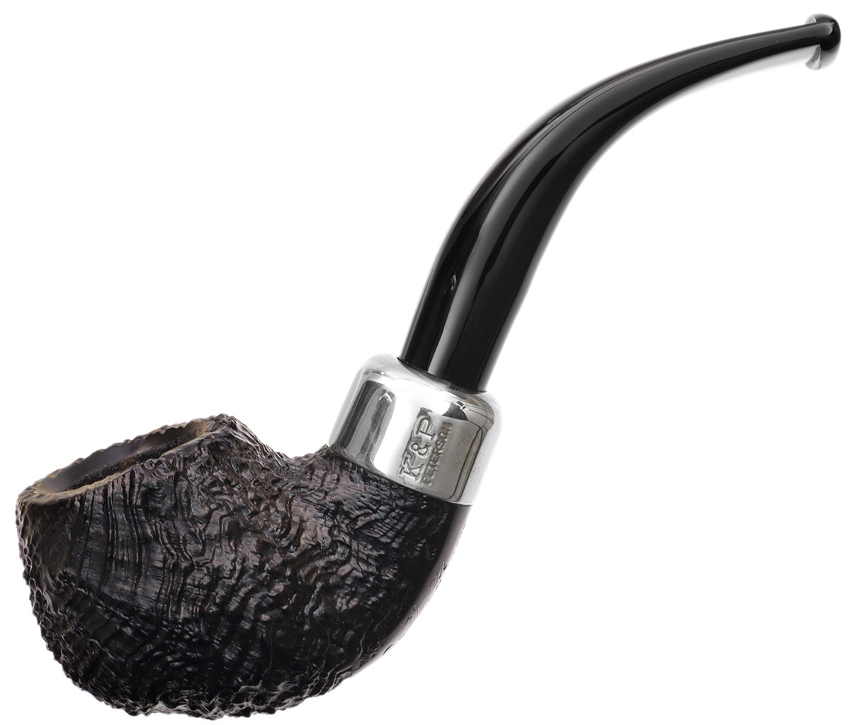 Irish Seconds Sandblasted Bent Apple with Army Mount Fishtail (3) (9mm)