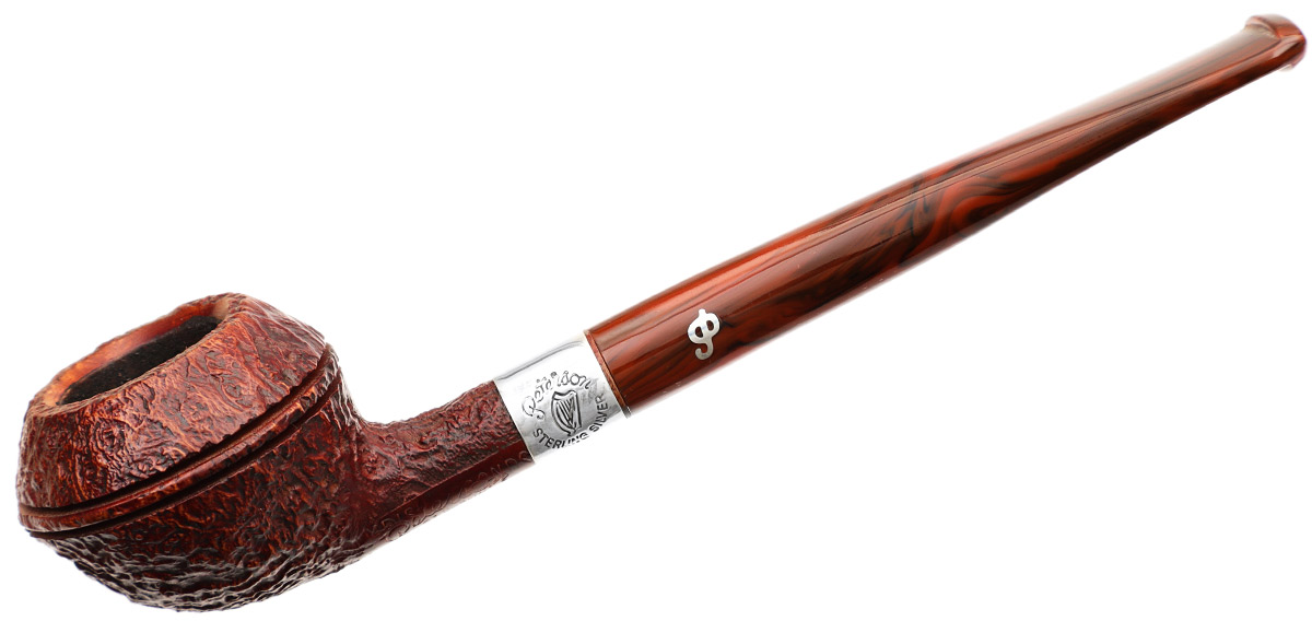 Irish Seconds Sandblasted Rhodesian with Silver Band Fishtail (2)