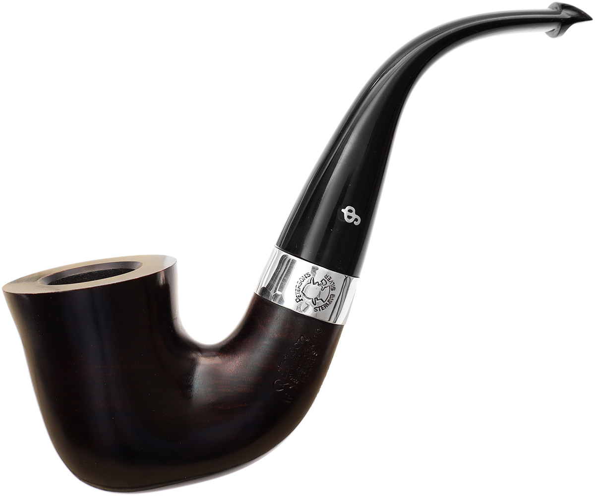 Irish Seconds Smooth Calabash with Silver Band P-Lip (2)