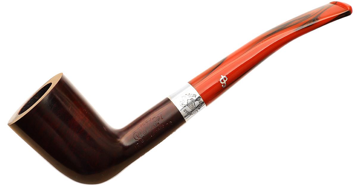 Irish Seconds Smooth Bent Dublin with Silver Band Fishtail (2)