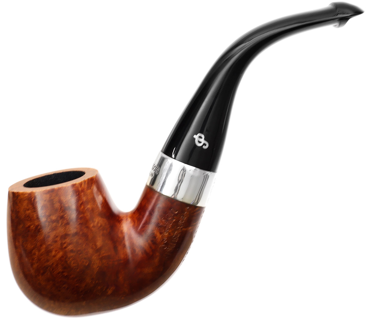 Irish Seconds Smooth Bent Billiard with Silver Band P-Lip (2)