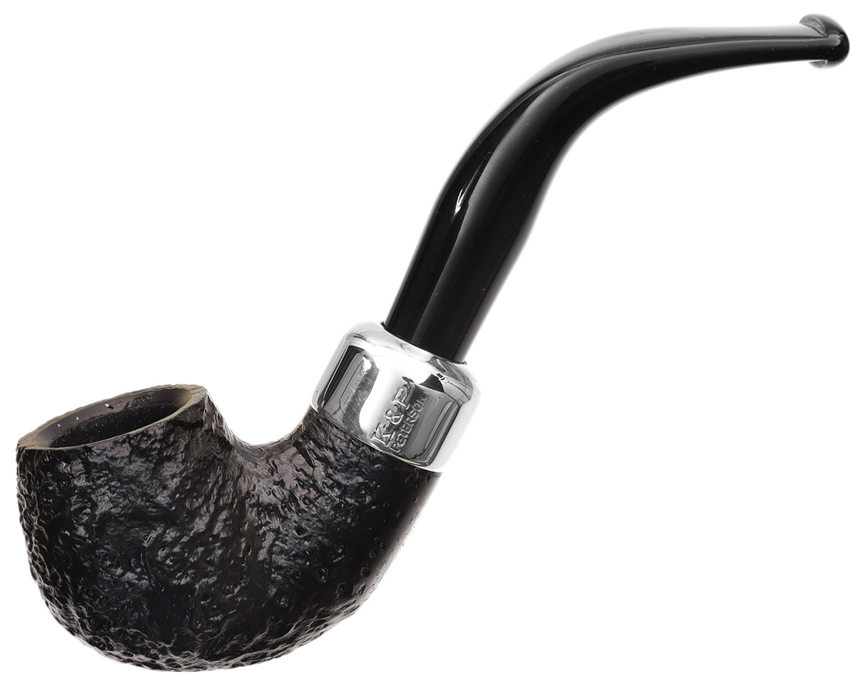 Irish Seconds Sandblasted Bent Billiard with Army Mount Fishtail (3)