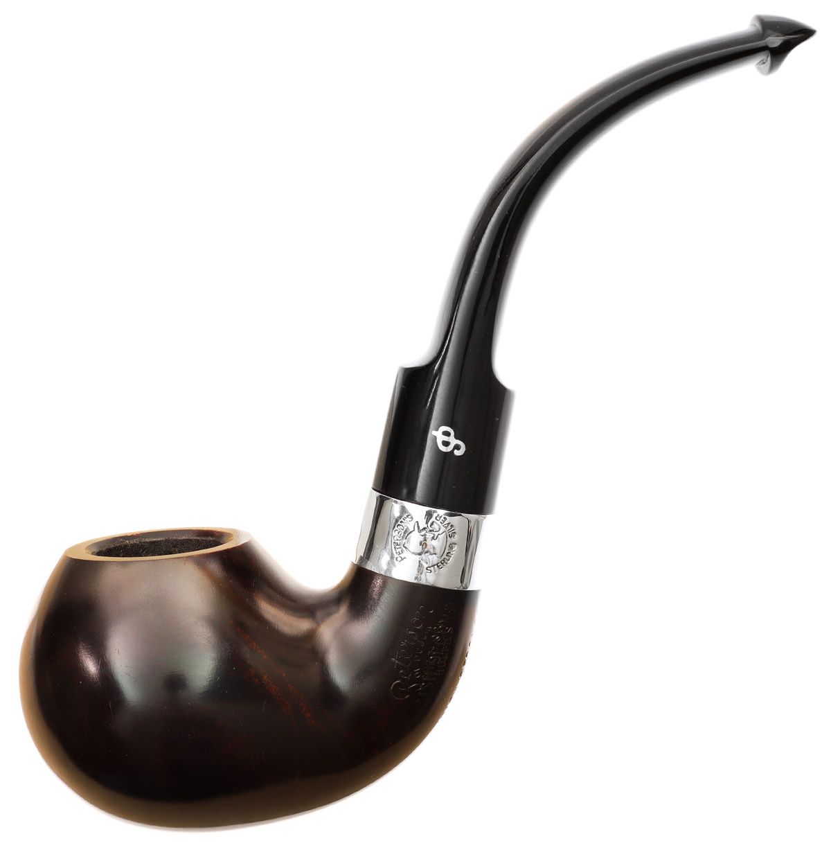 Irish Seconds Smooth Bent Apple with Silver Band P-Lip (2)