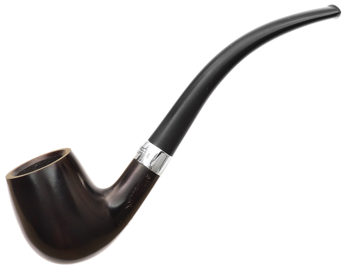 Irish Seconds Smooth Bent Billiard with Silver Band Fishtail (3)