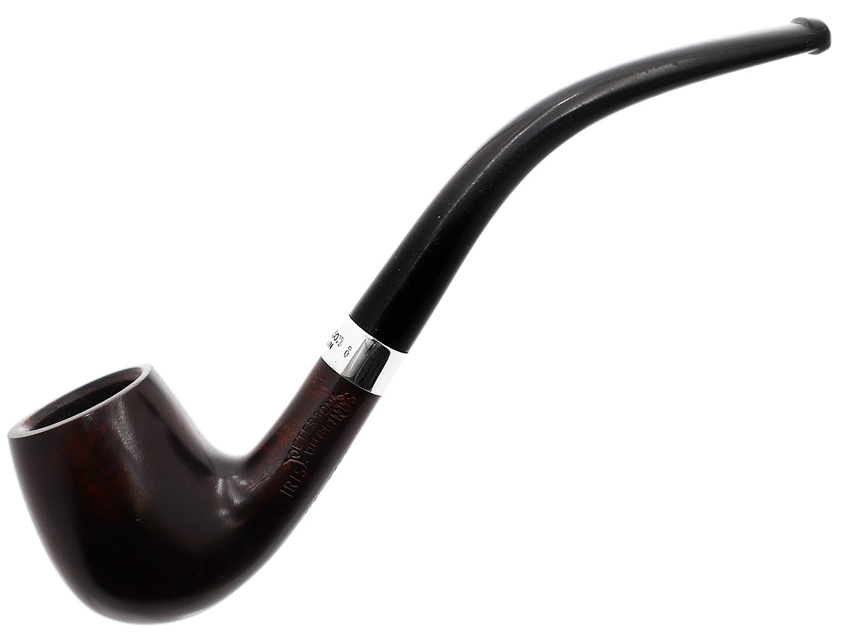 Irish Seconds Smooth Bent Billiard with Silver Band Fishtail (3)