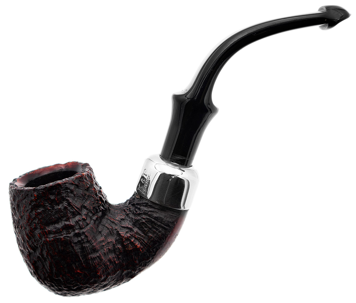 Irish Seconds Sandblasted Bent Billiard with Army Mount P-Lip (3)