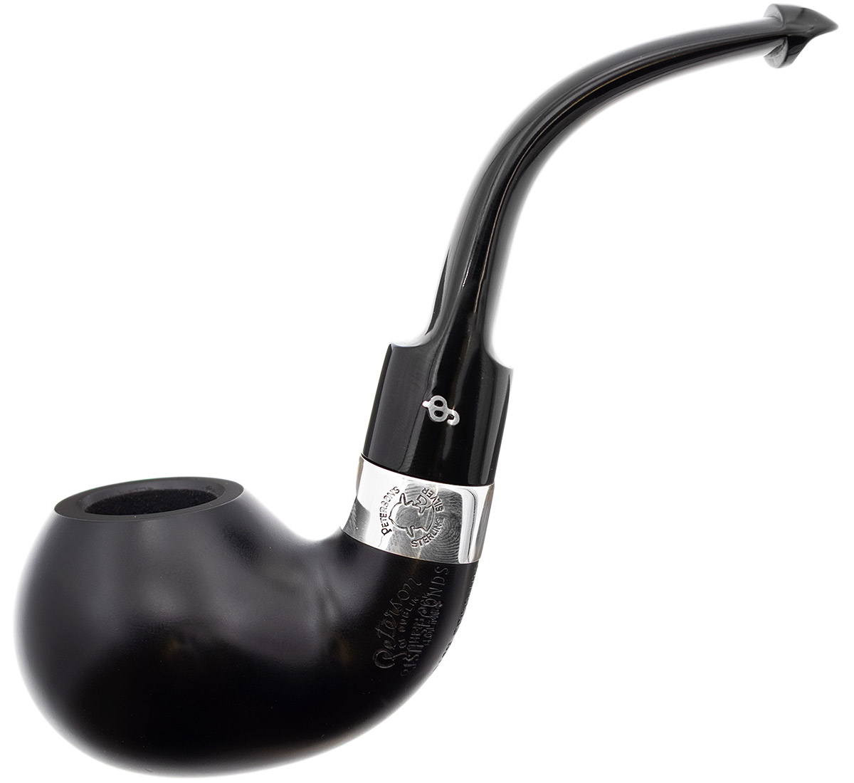 Irish Seconds Smooth Bent Apple with Silver Band P-Lip (2)