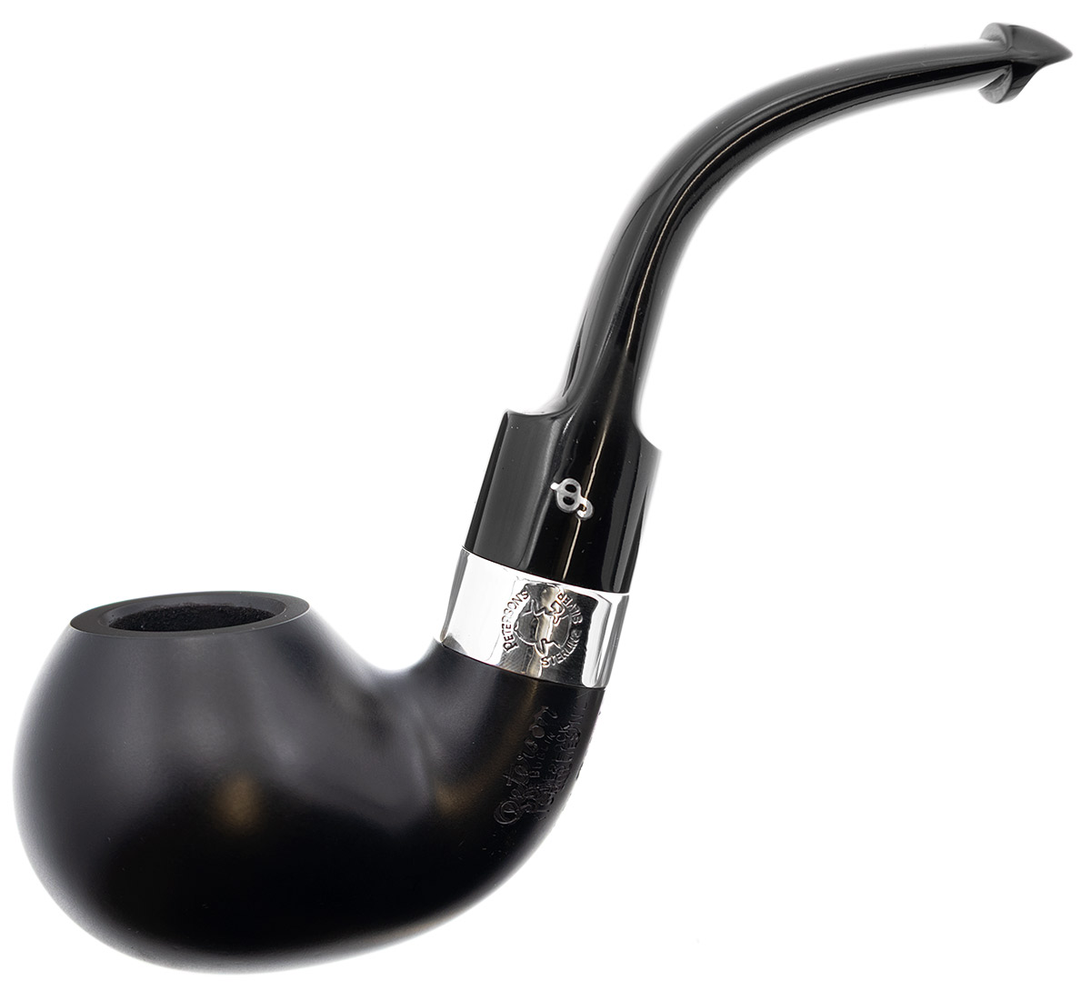 Irish Seconds Smooth Bent Apple with Silver Band P-Lip (2)