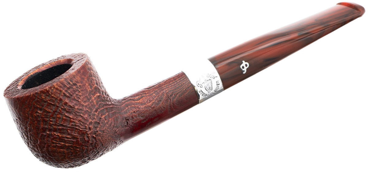 Irish Seconds Sandblasted Pot with Silver Band Fishtail (2)