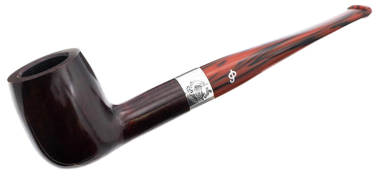 Irish Seconds Smooth Billiard with Silver Band Fishtail (2)