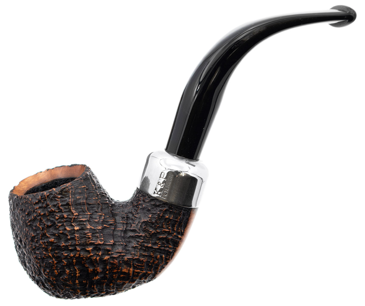 Irish Seconds Sandblasted Bent Billiard with Army Mount Fishtail (3)