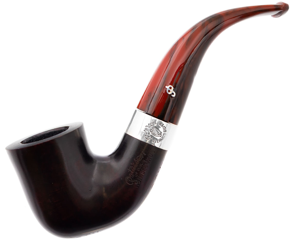 Irish Seconds Smooth Calabash with Silver Band Fishtail (2) (9mm)