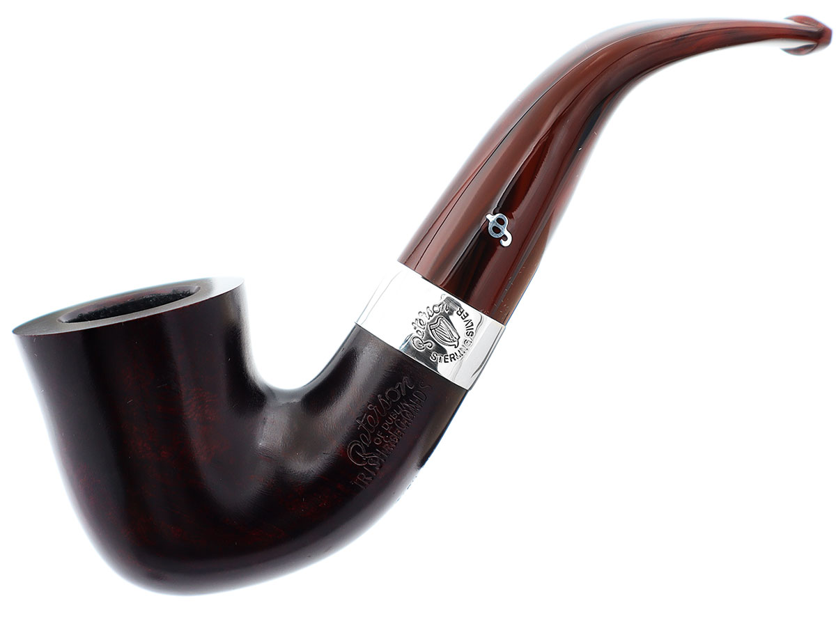 Irish Seconds Smooth Calabash with Silver Band Fishtail (2)