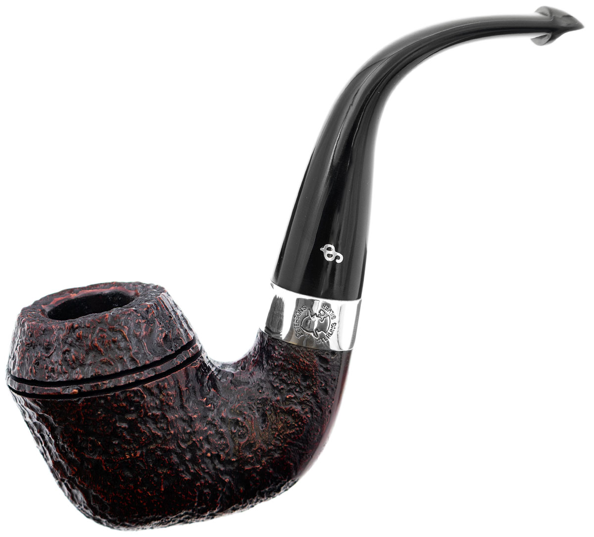 Irish Seconds Sandblasted Oom Paul with Silver Band P-Lip (2)