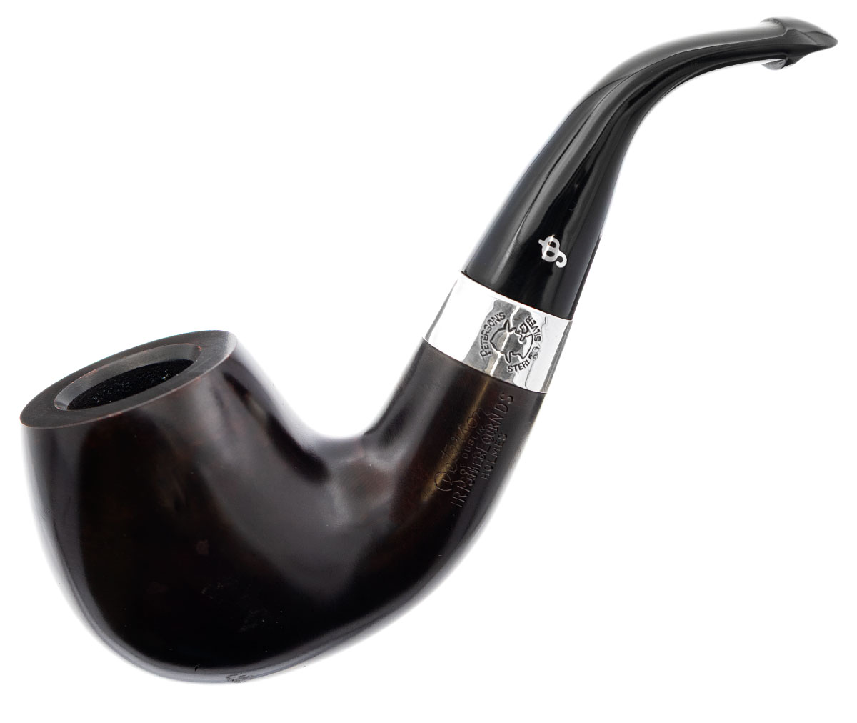 Irish Seconds Smooth Bent Apple with Silver Band P-Lip (2)