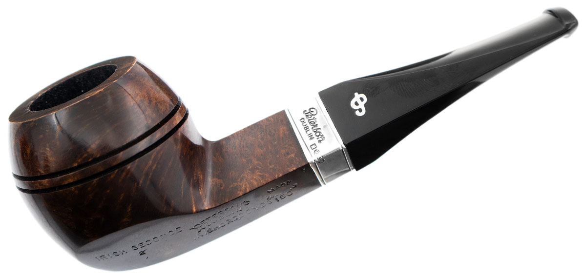 Irish Seconds Smooth Bent Bulldog with Silver Band Fishtail (2)