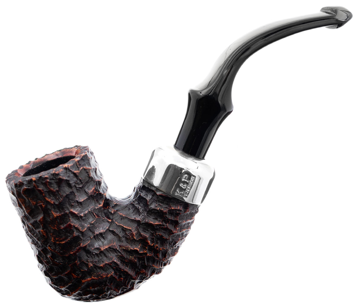 Irish Seconds Rusticated Bent Billiard with Army Mount P-Lip (3)