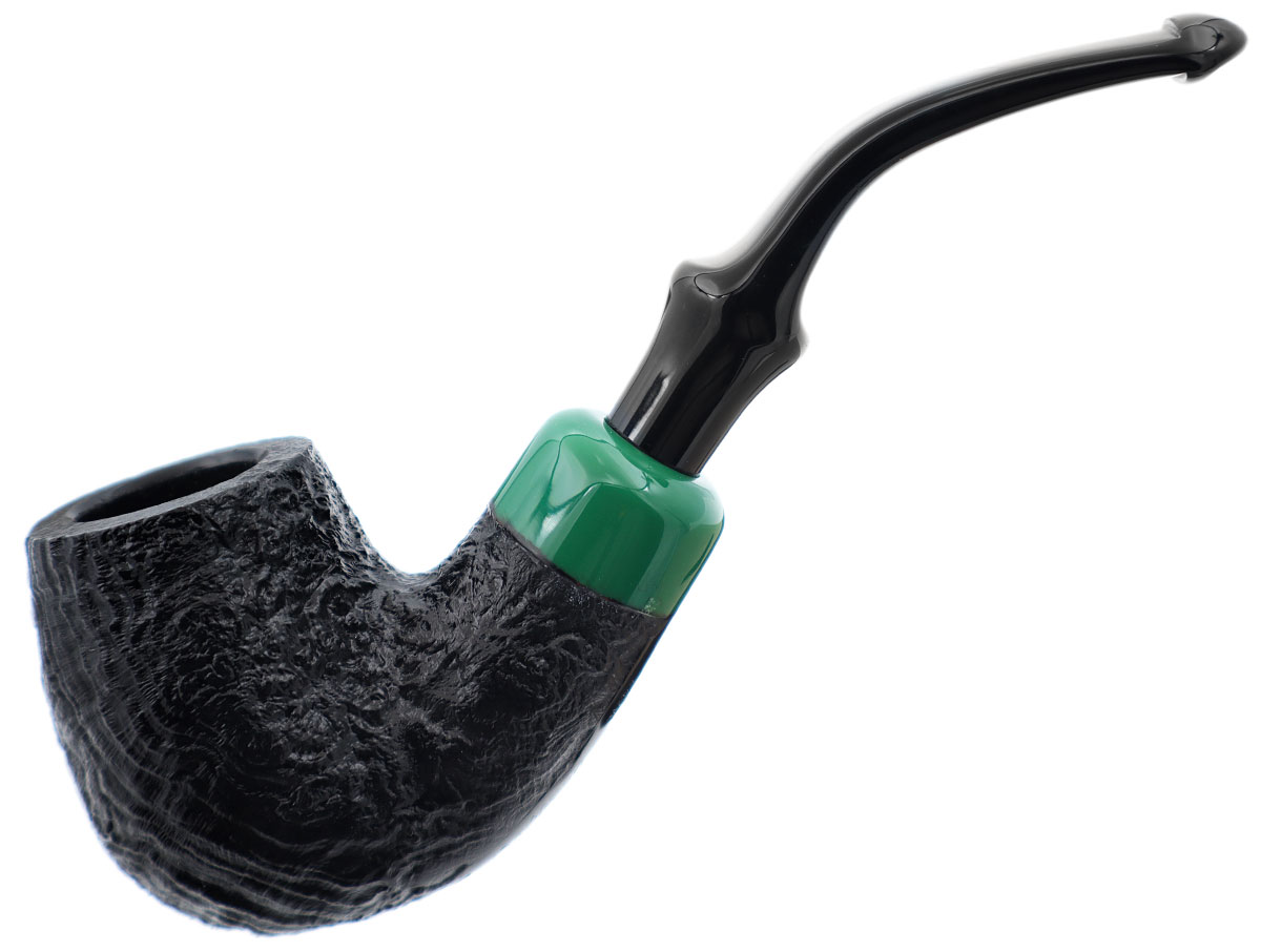 Irish Seconds Sandblasted Bent Billiard with Army Mount P-Lip (3)